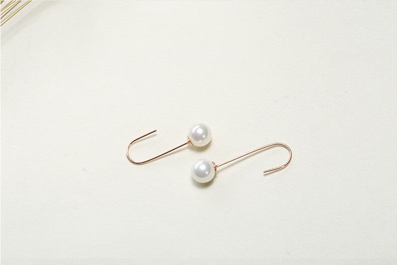 Precious Pearl Dangle Earrings - Silver