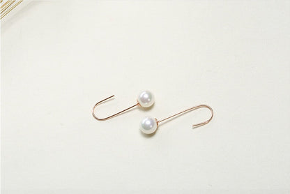 Precious Pearl Dangle Earrings - Silver