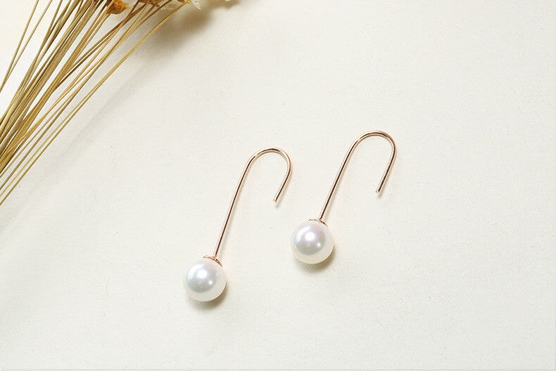 Precious Pearl Dangle Earrings - Silver