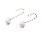 Precious Pearl Dangle Earrings - Rose Gold