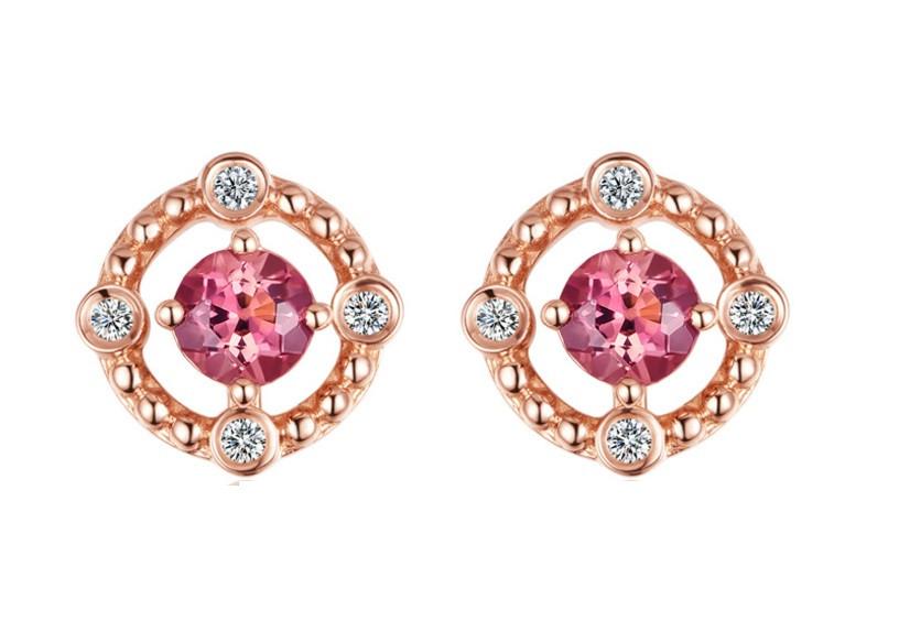 Grapefruit Shine Multiway Stud Earrings