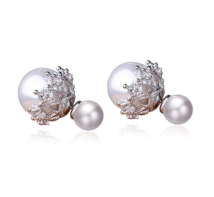 Ethereal Pearl Stud Earrings