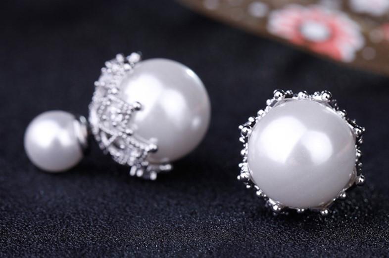 Ethereal Pearl Stud Earrings