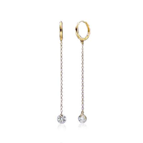 Lunar Gold Dangle Earrings