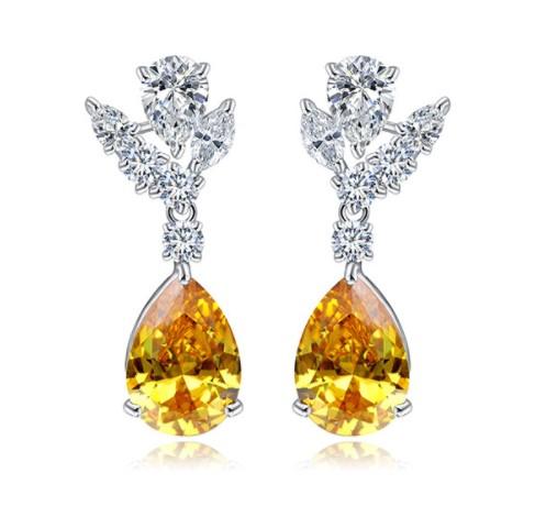 Amber Love Dangle Earrings