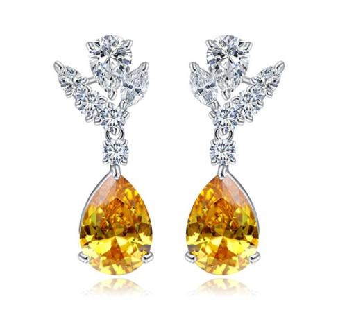 Amber Love Dangle Earrings