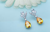 Amber Love Dangle Earrings