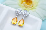 Amber Love Dangle Earrings