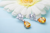 Amber Love Dangle Earrings