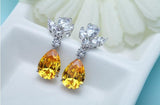 Amber Love Dangle Earrings