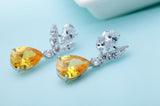 Amber Love Dangle Earrings
