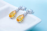 Amber Love Dangle Earrings