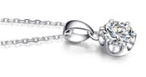 Classic Six Prong Solitaire Necklace - VivereRosse