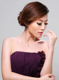 Classic Six Prong Solitaire Necklace - VivereRosse