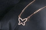 Glitter Fly Necklace - Silver