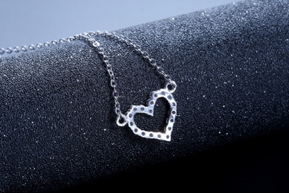 Dazzling Heart Necklace - VivereRosse