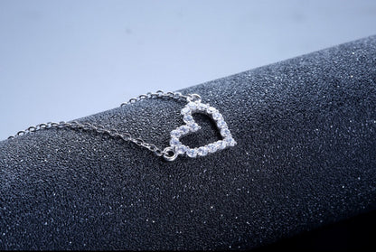Dazzling Heart Necklace - VivereRosse