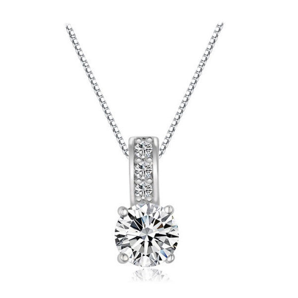 Starfall Solitaire Necklace