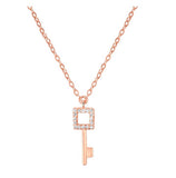 Quadrate Key Necklace - Rose Gold