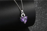 Solitaire Romance Necklace - Purple