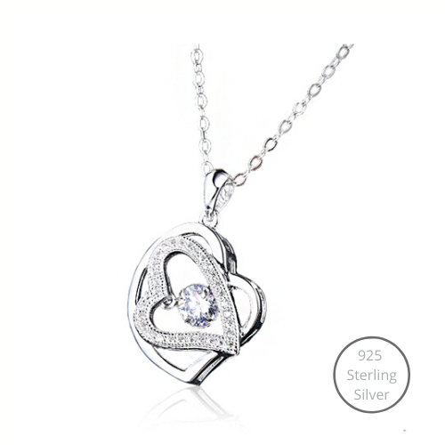 Beating Heart Dancing Stone Necklace