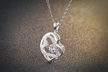 Beating Heart Dancing Stone Necklace