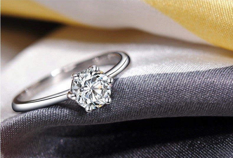 Classic Six Prong Solitaire Ring