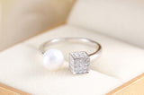 Pearl Cube Ring