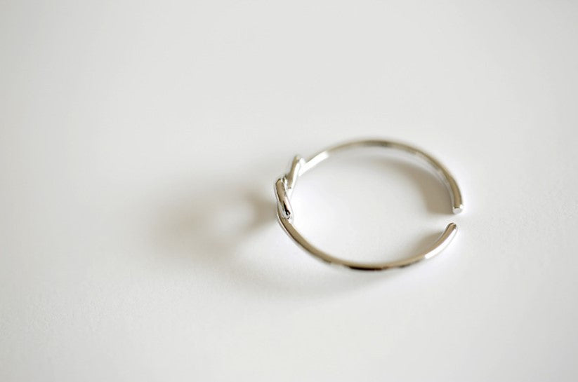 Love Knot Silver Ring