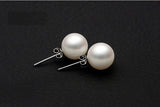 Sea Shell Pearl Stud Earrings