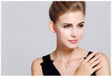 Classic Solitaire Jewelry Set (Earrings + Necklace + Ring)